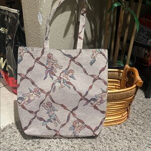 Angel Patterned Tote Bag